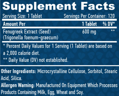 Fenugreek 600 мг - 120 таб